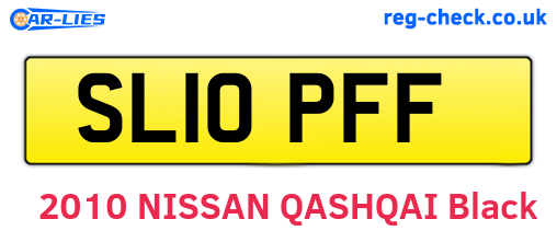 SL10PFF are the vehicle registration plates.