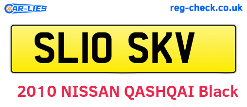 SL10SKV are the vehicle registration plates.