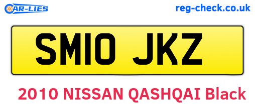 SM10JKZ are the vehicle registration plates.