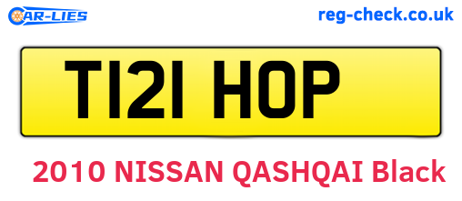 T121HOP are the vehicle registration plates.