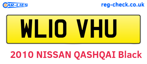 WL10VHU are the vehicle registration plates.