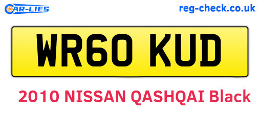 WR60KUD are the vehicle registration plates.