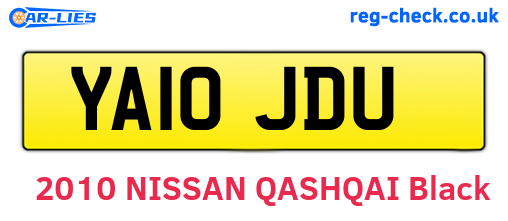 YA10JDU are the vehicle registration plates.