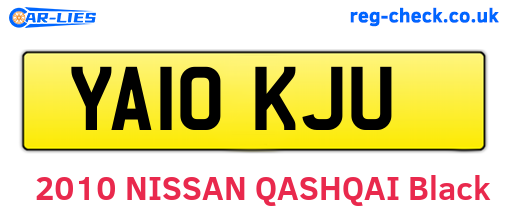 YA10KJU are the vehicle registration plates.