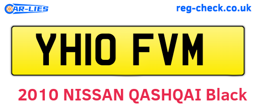 YH10FVM are the vehicle registration plates.