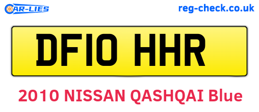 DF10HHR are the vehicle registration plates.