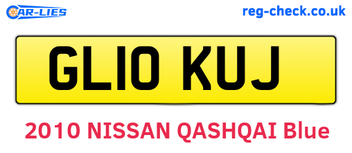 GL10KUJ are the vehicle registration plates.