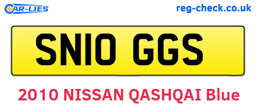 SN10GGS are the vehicle registration plates.