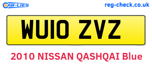 WU10ZVZ are the vehicle registration plates.