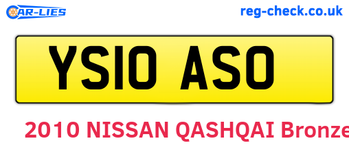 YS10ASO are the vehicle registration plates.