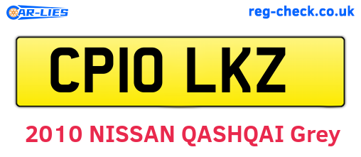 CP10LKZ are the vehicle registration plates.