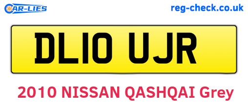 DL10UJR are the vehicle registration plates.