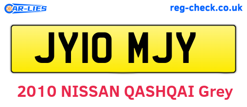 JY10MJY are the vehicle registration plates.
