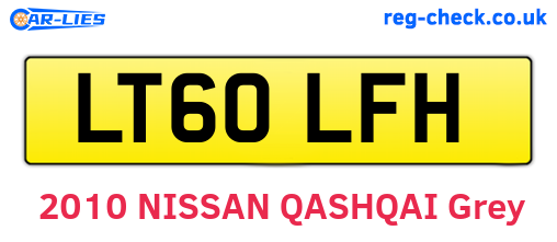 LT60LFH are the vehicle registration plates.