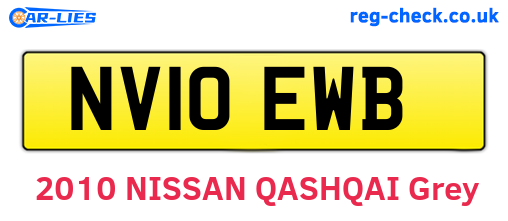 NV10EWB are the vehicle registration plates.