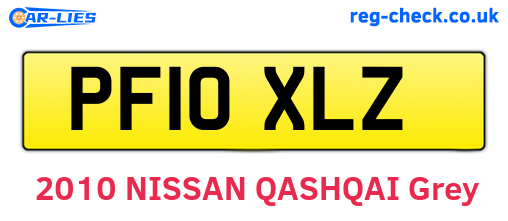 PF10XLZ are the vehicle registration plates.