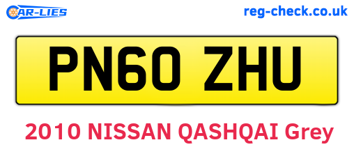 PN60ZHU are the vehicle registration plates.