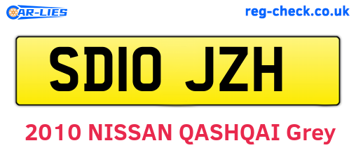 SD10JZH are the vehicle registration plates.