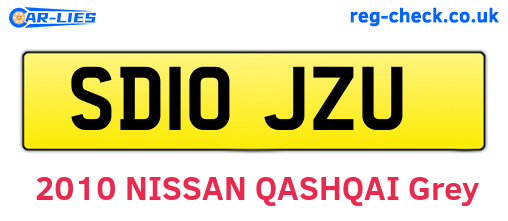 SD10JZU are the vehicle registration plates.