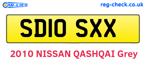 SD10SXX are the vehicle registration plates.