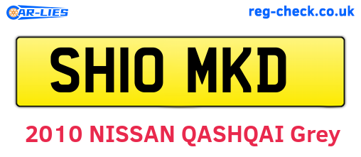 SH10MKD are the vehicle registration plates.