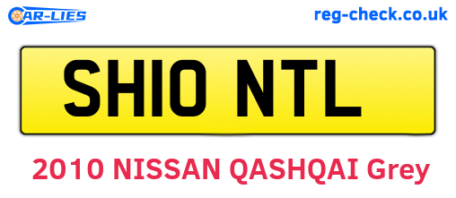 SH10NTL are the vehicle registration plates.
