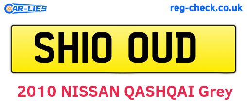 SH10OUD are the vehicle registration plates.