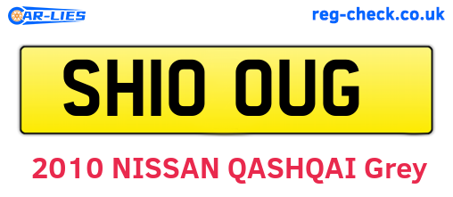SH10OUG are the vehicle registration plates.