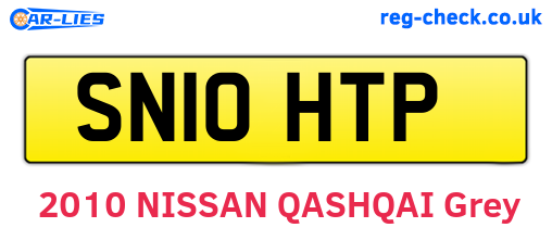 SN10HTP are the vehicle registration plates.