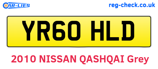 YR60HLD are the vehicle registration plates.