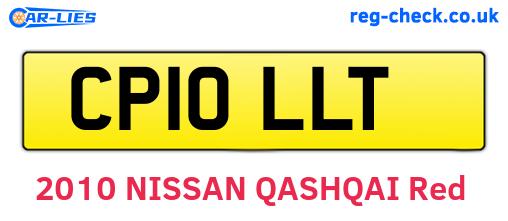 CP10LLT are the vehicle registration plates.