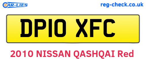 DP10XFC are the vehicle registration plates.