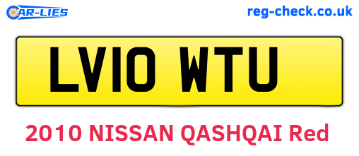 LV10WTU are the vehicle registration plates.
