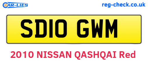 SD10GWM are the vehicle registration plates.