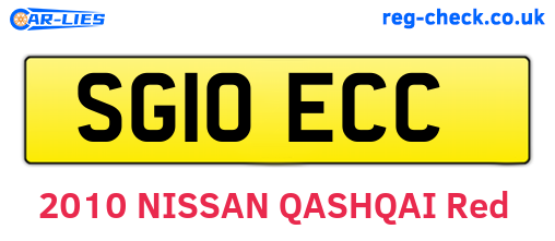 SG10ECC are the vehicle registration plates.