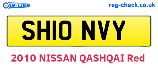SH10NVY are the vehicle registration plates.