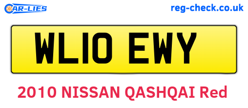 WL10EWY are the vehicle registration plates.