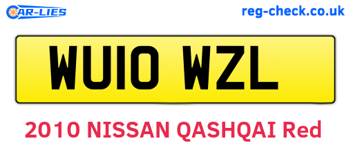 WU10WZL are the vehicle registration plates.