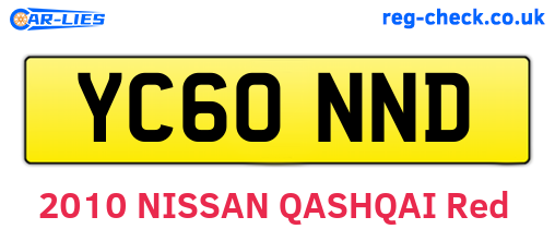 YC60NND are the vehicle registration plates.