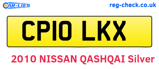 CP10LKX are the vehicle registration plates.