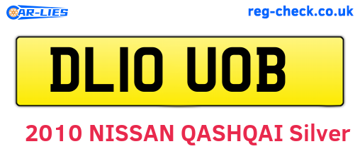 DL10UOB are the vehicle registration plates.