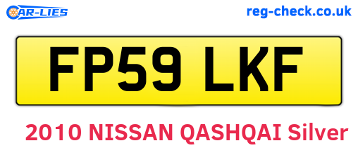 FP59LKF are the vehicle registration plates.