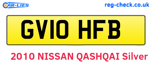 GV10HFB are the vehicle registration plates.