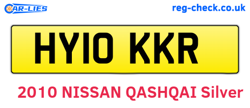 HY10KKR are the vehicle registration plates.