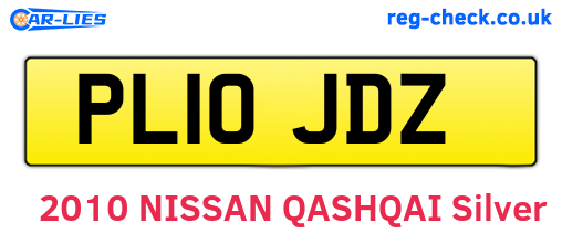 PL10JDZ are the vehicle registration plates.
