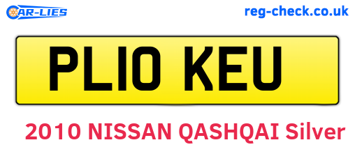 PL10KEU are the vehicle registration plates.