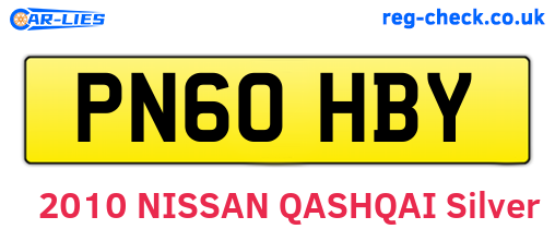 PN60HBY are the vehicle registration plates.