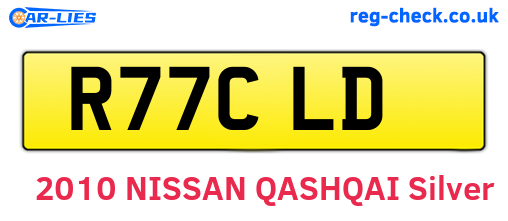 R77CLD are the vehicle registration plates.
