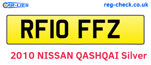 RF10FFZ are the vehicle registration plates.