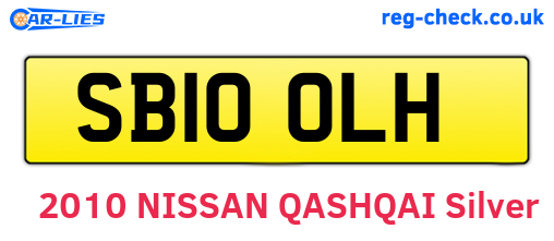 SB10OLH are the vehicle registration plates.